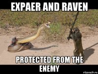 expaer and raven protected from the enemy