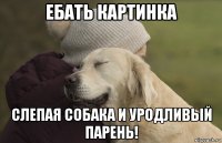 ебать картинка слепая собака и уродливый парень!
