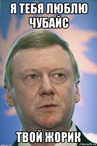 я тебя люблю чубайс твой жорик