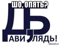 шо, опять? 