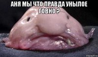 аня мы что правда унылое говно ? 