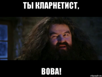 ты кларнетист, вова!