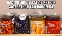 настроение: уехать в икею и затеряться там навсегда 