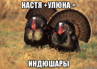 настя +улюна = индюшары