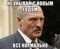 не унывай, с новым годом всё нормально