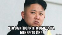  что за игнор? это обида на меня,что ли?