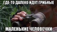 где-то далеко идут грибные маленькие человечки