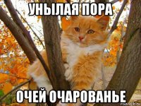 унылая пора очей очарованье