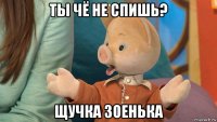 ты чё не спишь? щучка зоенька