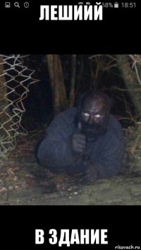 лешиий в здание
