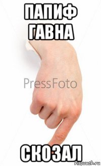 папиф гавна скозал