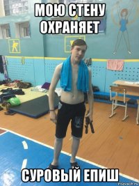мою стену охраняет суровый епиш