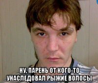  ну, парень от кого-то унаследовал рыжие волосы