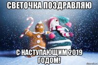 светочка поздравляю с наступающим 2019 годом!