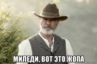  миледи, вот это жопа
