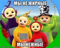 мы не жирные мы нежные