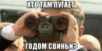 хто там пугает годом свиньи?