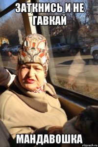 заткнись и не гавкай мандавошка