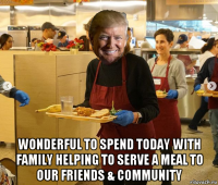  wonderful to spend today with family helping to serve a meal to our friends & community