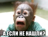  а если не нашли?