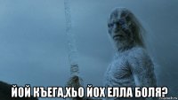  йой къега,хьо йох елла боля?