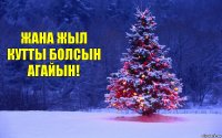 Жана жыл кутты болсын агайын!