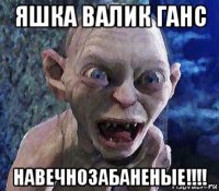яшка валик ганс навечнозабаненые!!!!
