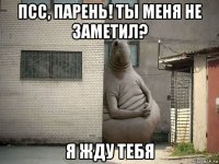 псс, парень! ты меня не заметил? я жду тебя