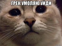 грек умоляю уйди 