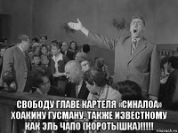 свободу главе картеля «синалоа» хоакину гусману, также известному как эль чапо (коротышка)!!!!!