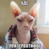 хде призервотифы