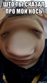 што ты сказал про мой нось 