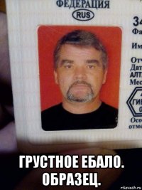 грустное ебало. образец.
