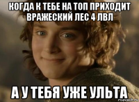 когда к тебе на топ приходит вражеский лес 4 лвл а у тебя уже ульта