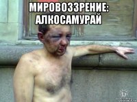мировоззрение: алкосамурай 