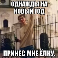 однажды на новый год принес мне ёлку.