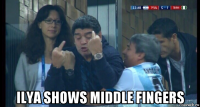  ilya shows middle fingers