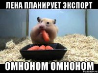 лена планирует экспорт омноном омноном