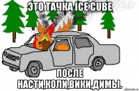 это тачка ice cube после насти,коли,вики,димы.