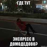 где тут экспресс в домодедово?