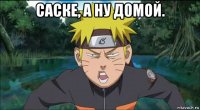 саске, а ну домой. 