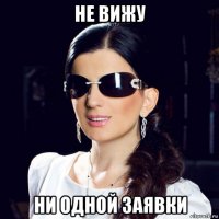 не вижу ни одной заявки