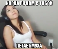 когда рядом с тобой летает муха
