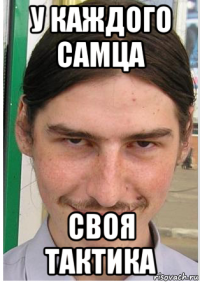 у каждого самца своя тактика
