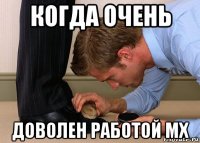 когда очень доволен работой мх