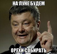 на луне будем орехи собирать