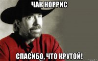 чак норрис спасибо, что крутой!
