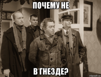 почему не в гнезде?