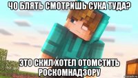 чо блять смотришь сука туда? это скил хотел отомстить роскомнадзору