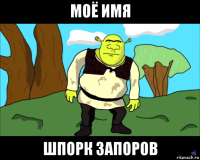 моё имя шпорк запоров
